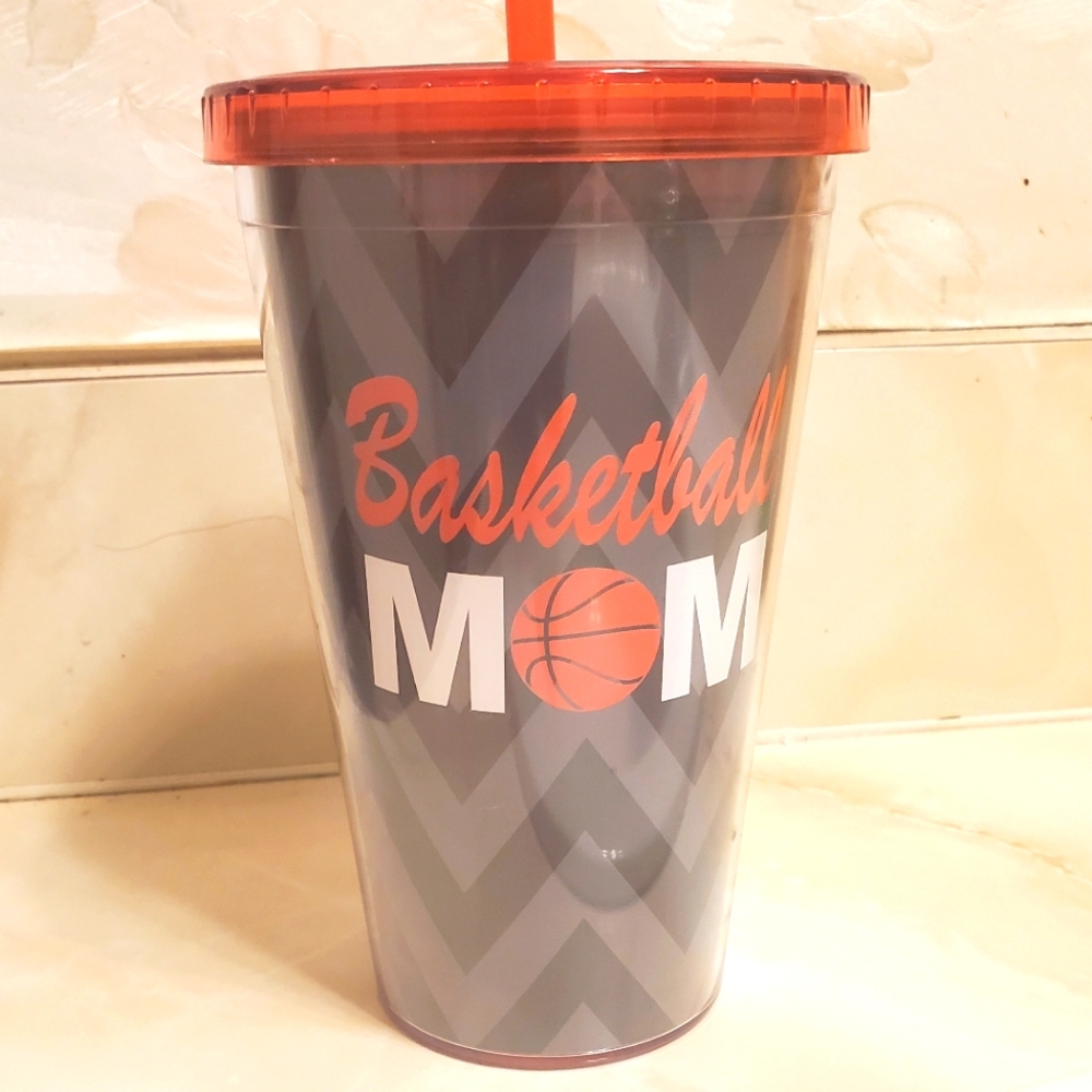 Double Wall 16oz Basketball Mom tumbler